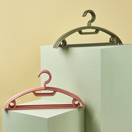 MUJI High-end Thickened Coat Rack Wide Shoulder Non-marking Hanger Non-slip Bold Household Adult Plastic Storage Drying Rack Student Dormitory