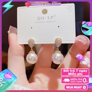 Bông tai giọt nước đá opal đi dạo đơn giản MM717 - bông tai nữ đi tiệc earrings for women bong tai n