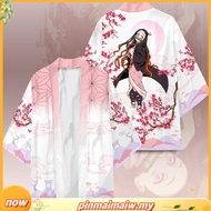 New Anime Demon Slayer Kimono Zenitsu Tanjirou Cosplay Haori Cardigan Casual Tops