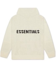 (Sold)全新正版FOG Essentials AW20 Knit Cotton 針織Hoodie (黑/奶油/卡其) L size
