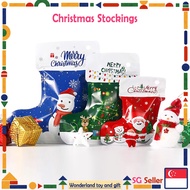 🦄SG TOY🦄Christmas Stockings Gift Bags Christmas Tree Decoration Santa Claus/ Elk /Snowman For Merry Christmas Gift