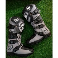 Cross trail MX boots motocross black grey