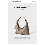 TOGO First Layer Cowhide Large Capacity Tote Bag Shoulder Bag Handbag Low-Key Elegant Bag Size: 26 *