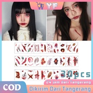 Bloody Wound Tattoo Artificial Wound Tattoo Sticker Long Lasting Temporary Tattoo