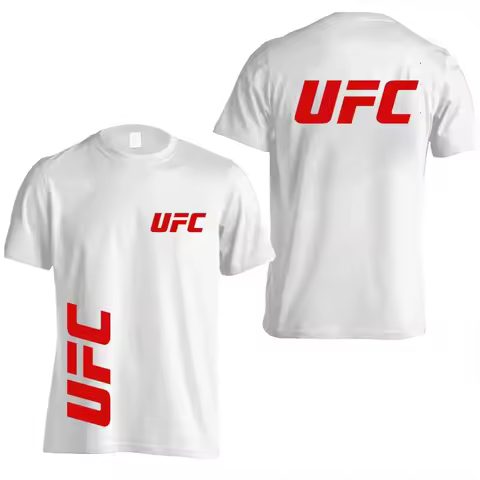UFC Fighting Men's Summer Leisure Sports Cotton Top Women's Street Leisure Fashion T-shirt