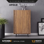 KitchenZ Apolo Series Melamine Shoe Cabinet Kabinet Kasut Shoe Rack Cabinet Kasut Rak Kasut Bertutup - A1320-CO