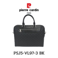Pierre cardin (ปีแอร์การ์แดง) กระเป๋าถือหนังแท้ กระเป๋าหนังทรงแมสเซนเจอร์ กระเป๋าเอกสาร มีช่องใส่ของเยอะ รุ่น PSJ5-VL97-3  พร้อมส่ง
