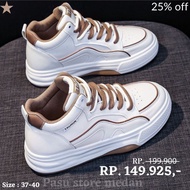 TMT 37-40 white brown women's shoes Sneakers sports running gym outdoor casual Medan North Sumatra