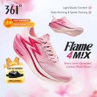 361 Degrees Flame 4 Mix Men Running Shoes Professional Racing Training Sneakers Shock-Absorbing Ener
