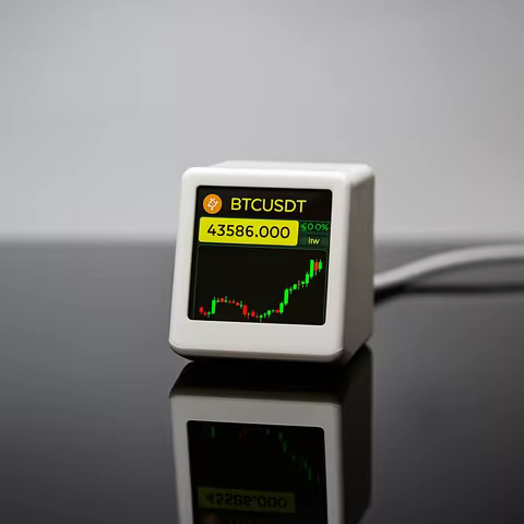 GeekMagic PRO BitCoin Cryptocurrency,Stocks,Futures,Currency Exchange Rate,Price Tracker Ticker,Time