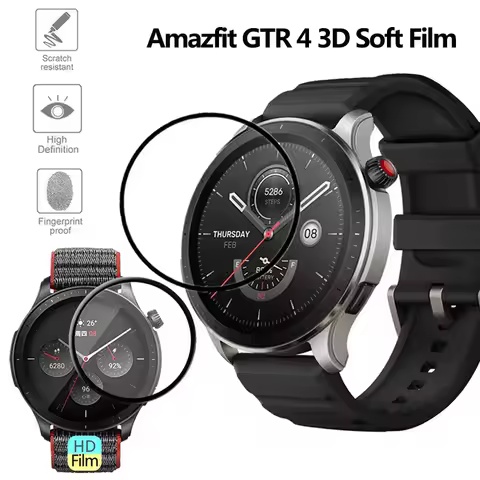 3D Curved Screen Protector For Amazfit GTR 4 Smartwatch Scratch Protective Film For Amazfit GTR 4 TP