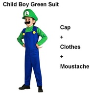 Super Mario เสื้อผ้าเด็กและผู้ใหญ่ Mario ครอบครัว Bros ชุดคอสเพลย์ผู้หญิงชุดเด็กของขวัญ Party MARIO &amp; LUIGI เสื้อผ้า