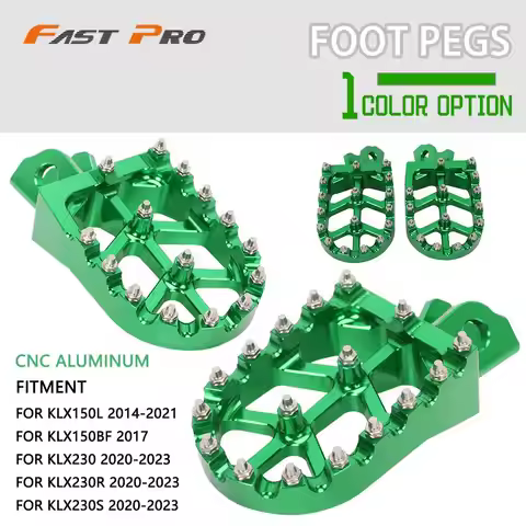 Footpegs Foot Pegs Pedals Motorcycle Accessories For Kawasaki KLX 150L 2014-2021 KLX 150BF 2017 KLX2