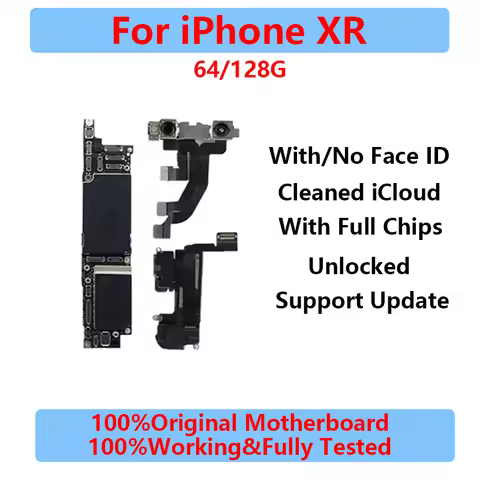 Fully Tested Mainboard For iPhone XR Unlocked Board Cleaned iCloud Support Update For iPhone XR With