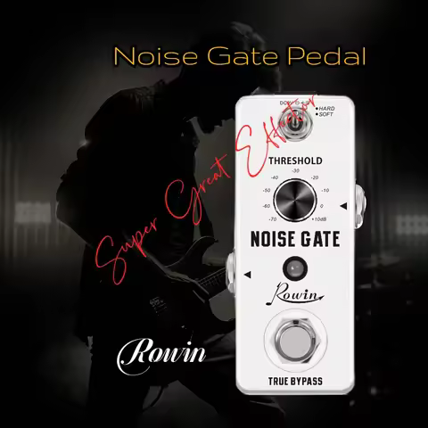 Rowin Super Star Noise Gate Killer Pedal Guitar Effects Noise Reduction Noisegate PedalBoard Suppres