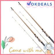 OKDEALS Fiberglass Raft Fishing Rod, 1.3 Meters 1.8 Meters Shore Casting Rod, Fishing Rod High Elast
