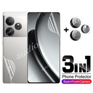 3in1 Front Back Lens Hydrogel Film For Realme GT 6 6T GT6 GT6T RealmeGT6 T 5G 2024 Smartphone Screen