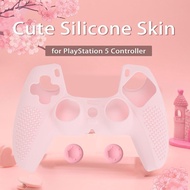Pink Soft Silicone Protective Case For PS5 / PS5 Slim Controller Gamepad Skin Cover For Sony Playstation 5 Slim Accessories