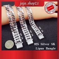 READY STOCK | Original 925 Silver 420/460/480 SK Lipan Bangle For Men | Gelang Tangan Lelaki SK Lipan Bangle Perak 925