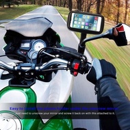 Motorcycle Phone Holder Waterproof GPS Bag Mount | 360° Adjustable Bike Handle Holder | Touch Screen