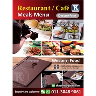 Menu Restoran Artcard booklet Menu Free Design