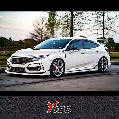 Suitable for Civic TypeR FK8 Modified encirclement Aerodynamic kit carbon fiber Mugen side skirts