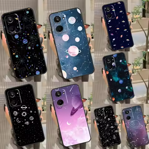 Planet Space Star Case For Realme 8 9 11 10 Pro Plus C11 C15 C25s C21Y C30 C31 C33 C35 C53 C55 GT Ne
