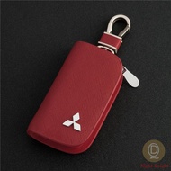 1 piece Red Car keychain car key protection cover key holster is suitable for LANCER ASX OUTLANDER GALANT GRANDIS Colt Plus Zinger Triton