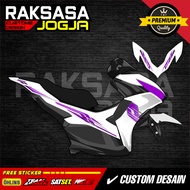Yamaha Aerox new transparent striping sticker, minimalist racing vinyl ZK-1