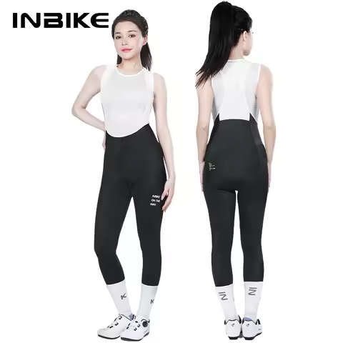 INBIKE Women's Cycling Bib Pants Padded Cycling Tights Cycling Leggings with Pockets MTB Mountain Cy
