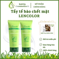 Lencolor facial scrub - Facial exfoliating Gel with aloe vera extract helps moisturize and clean the