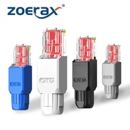 ZoeRax 1PCS Tool-Free RJ45 Connector, CAT6A CAT5E CAT6 Field Termination Plug, RJ45 Tool Less Gold P