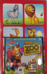 Satu Hari Di Zoo Negara VCD With Animals Learning Card