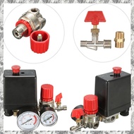 (DKCZ) 7.25-125 PSI Small Air Compressor Pressure Switch Control 15A 240V/AC Adjustable Air Valve Co