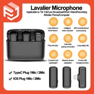 J13 Microphone  Wireless with Charging Case for phone Lavalier Microphone Live Vlogging Video Recodi