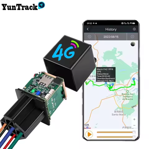 CJ730 4G Relay GPS Tracker Hide Car Cut Off Oil Tracking ACC Status Towed Away Location Call SMS Ala