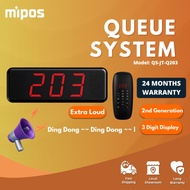 Wireless Queue Calling System | 3-Digit | QMS Queue System | Ding Dong Version (Wireless LED Number 