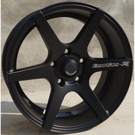 Matte Black 16 Inch 16x7.5 5x114.3 Alloy Car Rim Wheels