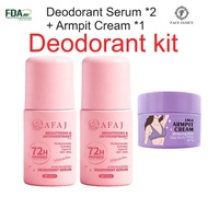 AFAJ Deodorant Serum 72hrs Freshness antiperspirant 14 days Brightening AHA BHA Niacinamide serum
