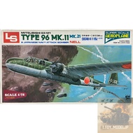 Ls 1/72 Mitsubishi G3M1 Type 96 Mk11 Japanese Navy Attack Bomber Fighter Aircraft Model Assembled