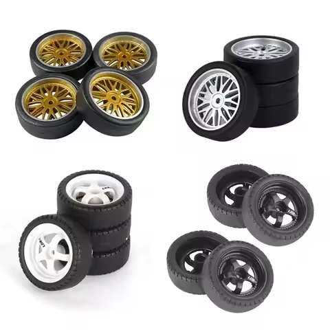 LDRC AE86 A86 LD1801 LD1802 LD1803 LD1804 A01 A02 4pcs 33mm RC Hard Drift Tire Wheel Hard Tyre 1/18 