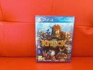 新北市板橋超便宜可面交賣PS4原版遊戲全新~~納克 KNACK 中文版~~實體店面可面交
