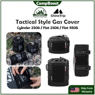 CampBoost SHINETRIP Tactical Style Gas Cover Camping Dapur Camping Stove Gas Dapur Gas Camping Kitch