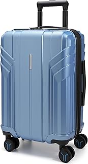 Expandable Carry On Luggage 22x14x9 Airline Approved, Blue, Carry-on 20-Inch, Hardside Expandable Ca