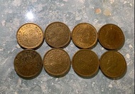 1971年 香港五仙 硬幣 8個