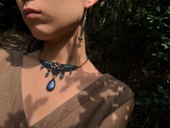 藍晶石 鳳凰石部落圖騰項鍊