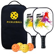 Color Splash Ink Pickleball Racket Carbon Fiber 2 Racket Set Outdoor Sports Usapa Pickleball Paddle