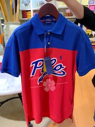 Polo Shirt Ralph Lauren USA Blue Red Kaos Polo Pria from 898k Size M
