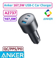 Tẩu Sạc Nhanh Ô Tô Anker Car Charger 1675W A2737 2C1A | QC3.0/PD/PPS 5A