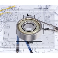 Combo of 10 bearings 608 『 bearings 608 』 cheap shaft 『 core 』 Φ8 size: 8x22x7